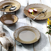 Schafer Liana 6 Kişilik 24 Parça Yemek Takımı Bej